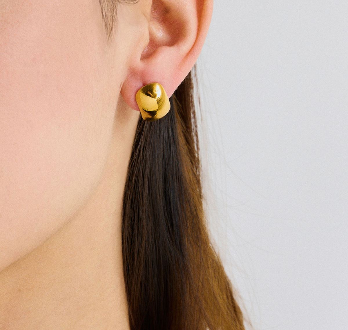 Chunky Dome Stud Earrings