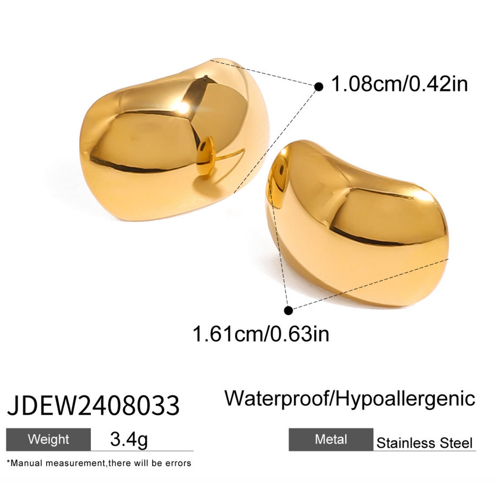 Chunky Dome Stud Earrings