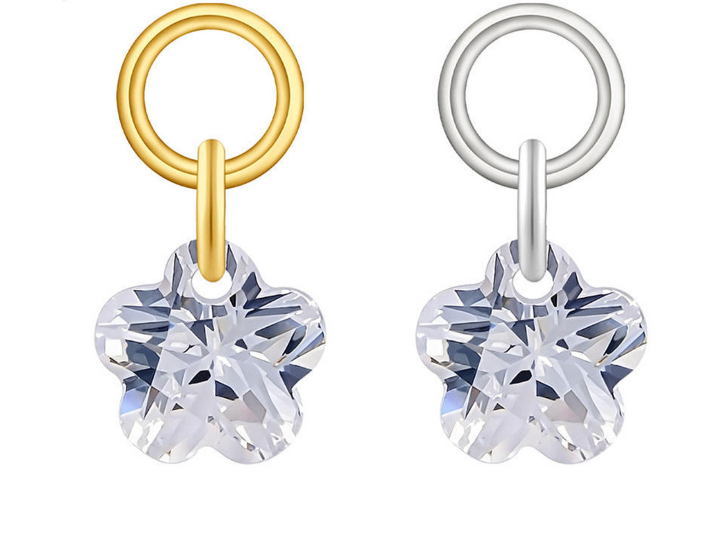 Titanium Plum Blossom Earring