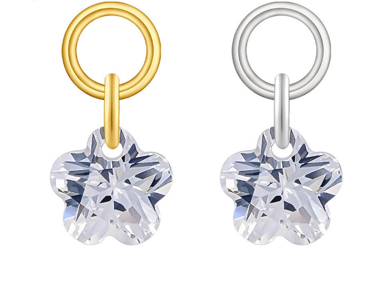 Titanium Plum Blossom Earring
