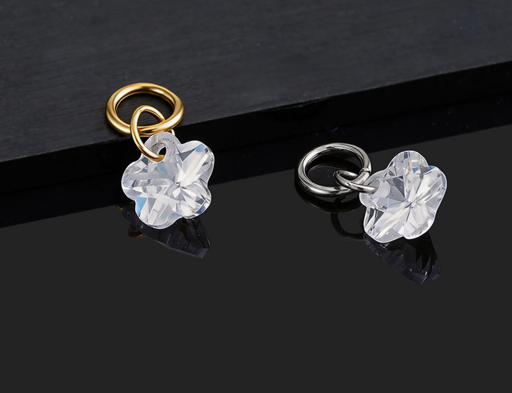Titanium Plum Blossom Earring