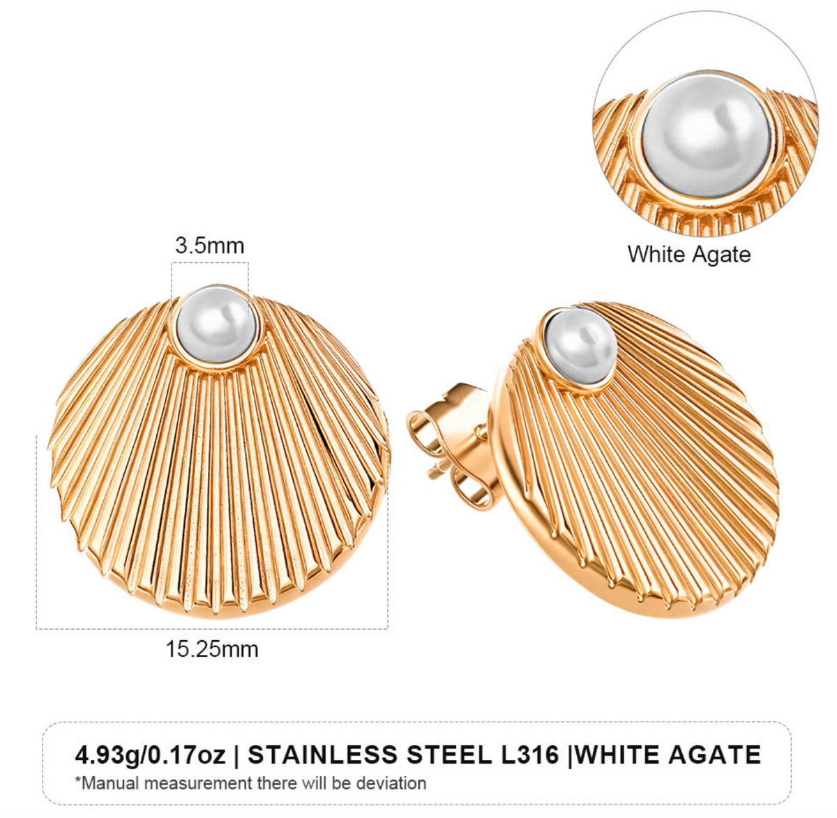 White Agate Women Jewelry Gift