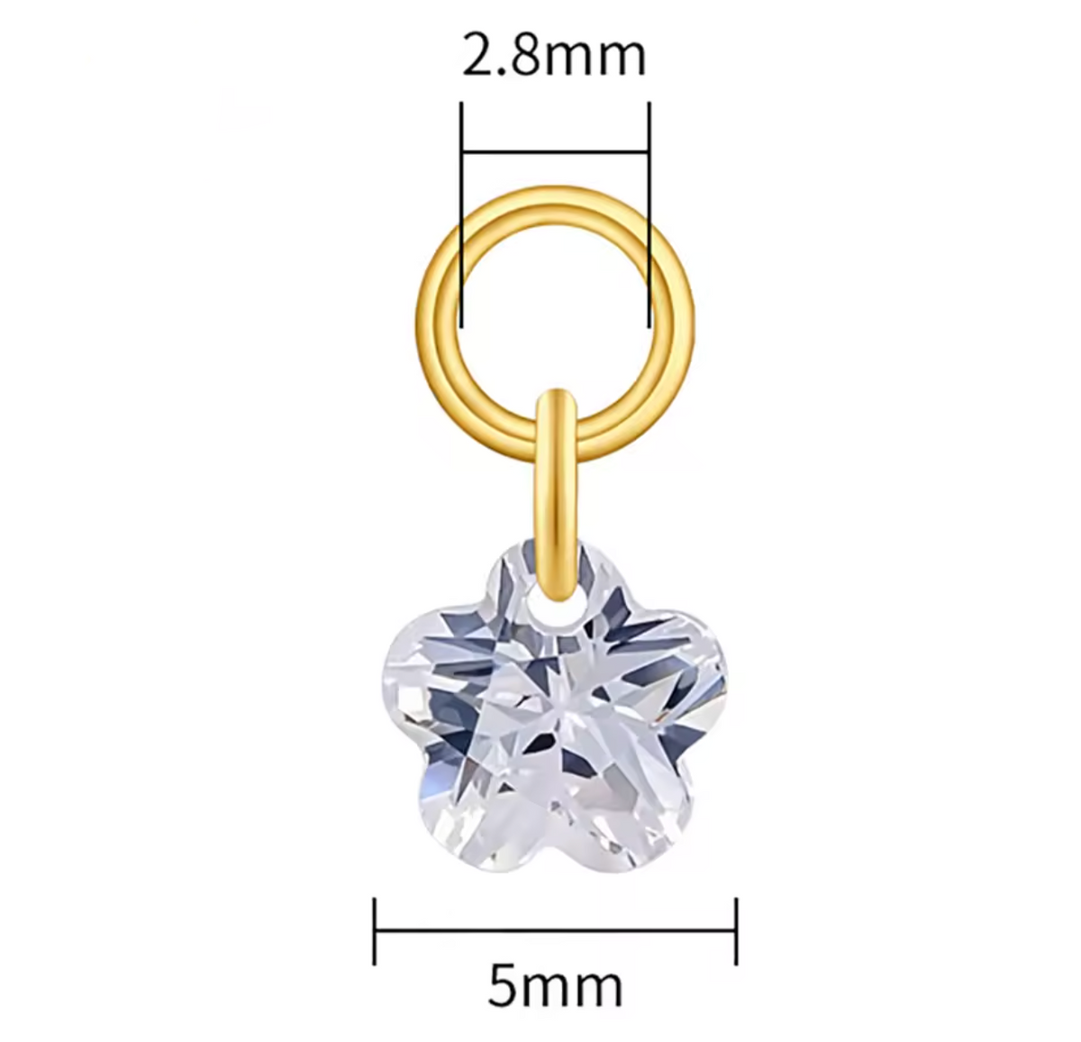 Titanium Plum Blossom Earring