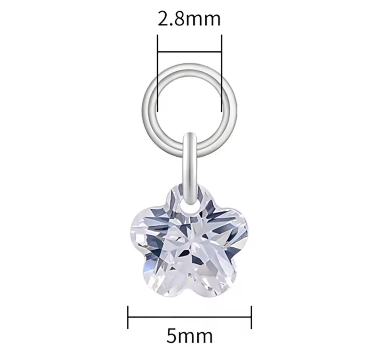 Titanium Plum Blossom Earring